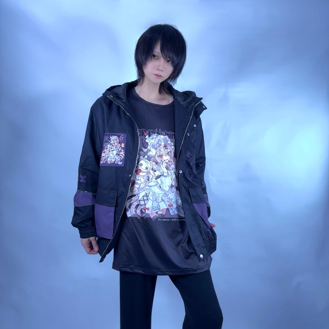 上倉エク×NIERコラボ キルティング ZIP OUTER【シーラちゃん×NIER