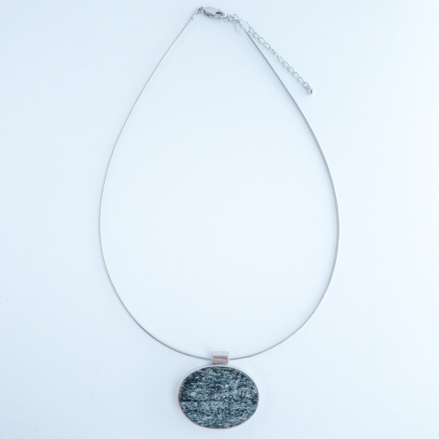 Mica ＆Silver pendant　no.19002