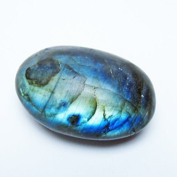 ラブラドライト 原石 タンブル 一点物 171-6091