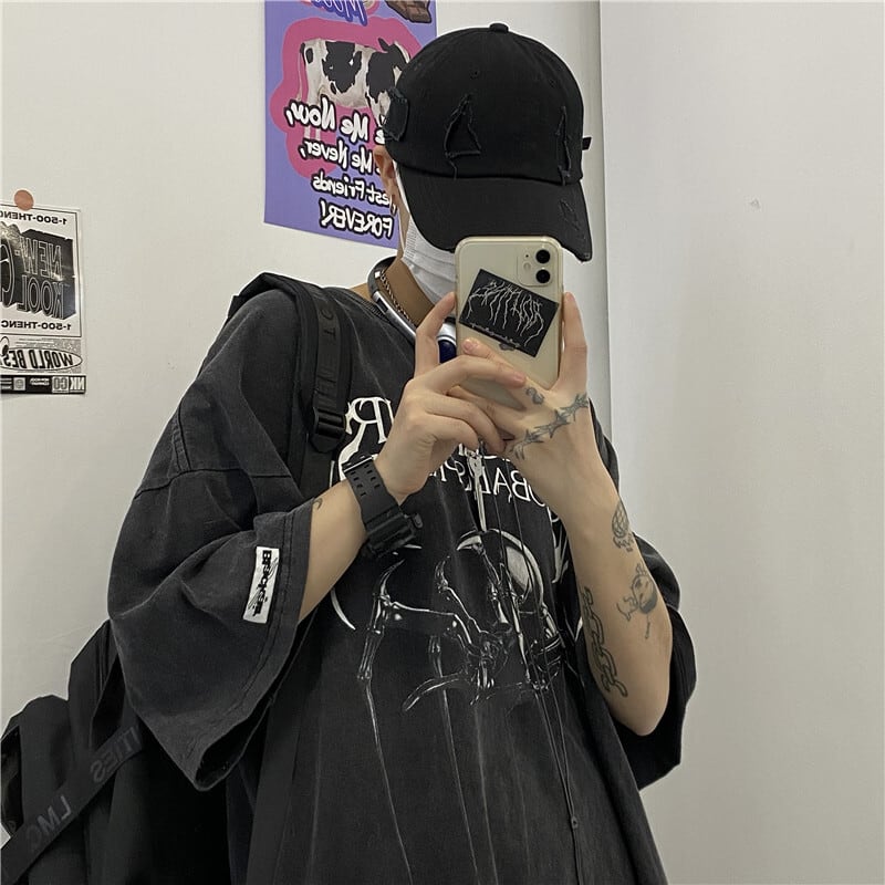 送料無料】KOREA スタンダードレッドキャップ レトロ ストリート