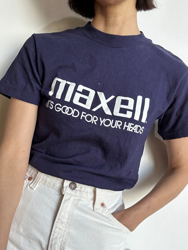 Vintage デッドストックなmaxell Tシャツ