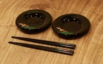 琉球漆器「コースター 2枚」「お箸 2膳」