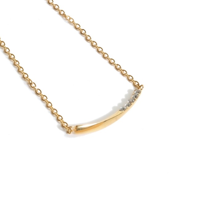 316L Smile Necklace Gold