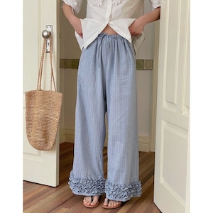 ヘムフリルリラックスパンツ 2color 00872