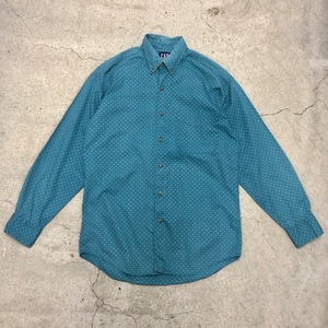 90s OLD GAP/Dot print B/D Shirt/S/香港製/ドット柄/ボタンダウンシャツ/長袖/ギャップ/オールドギャップ