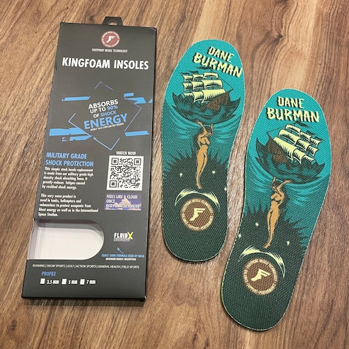 【FOOTPRINT INSOLE】flat 7mm dane burman