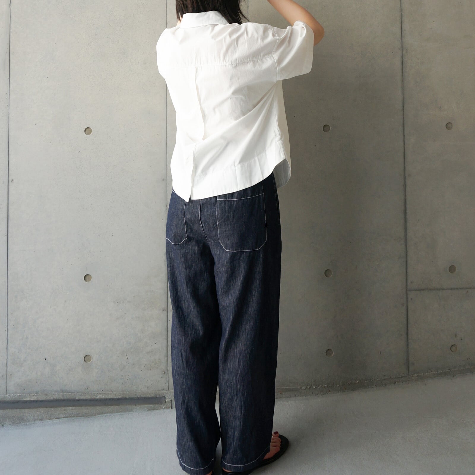 【closet meii】 デニムパンツ|コットンリネン