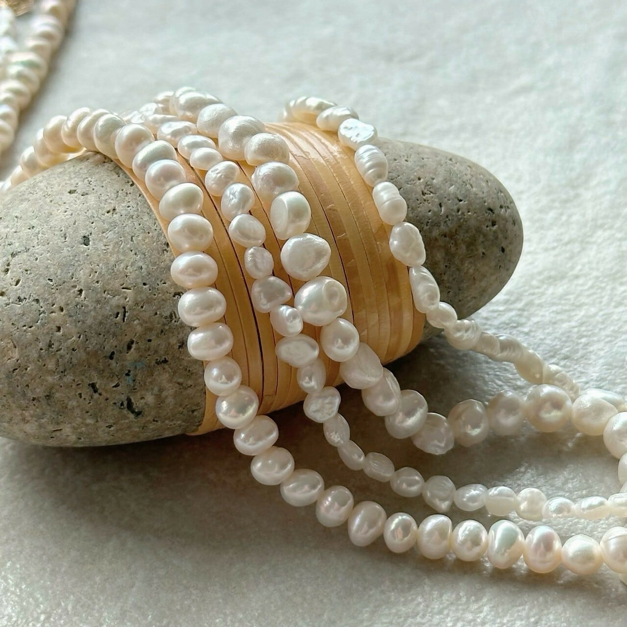 【SELECT】淡水パール ショートネックレス