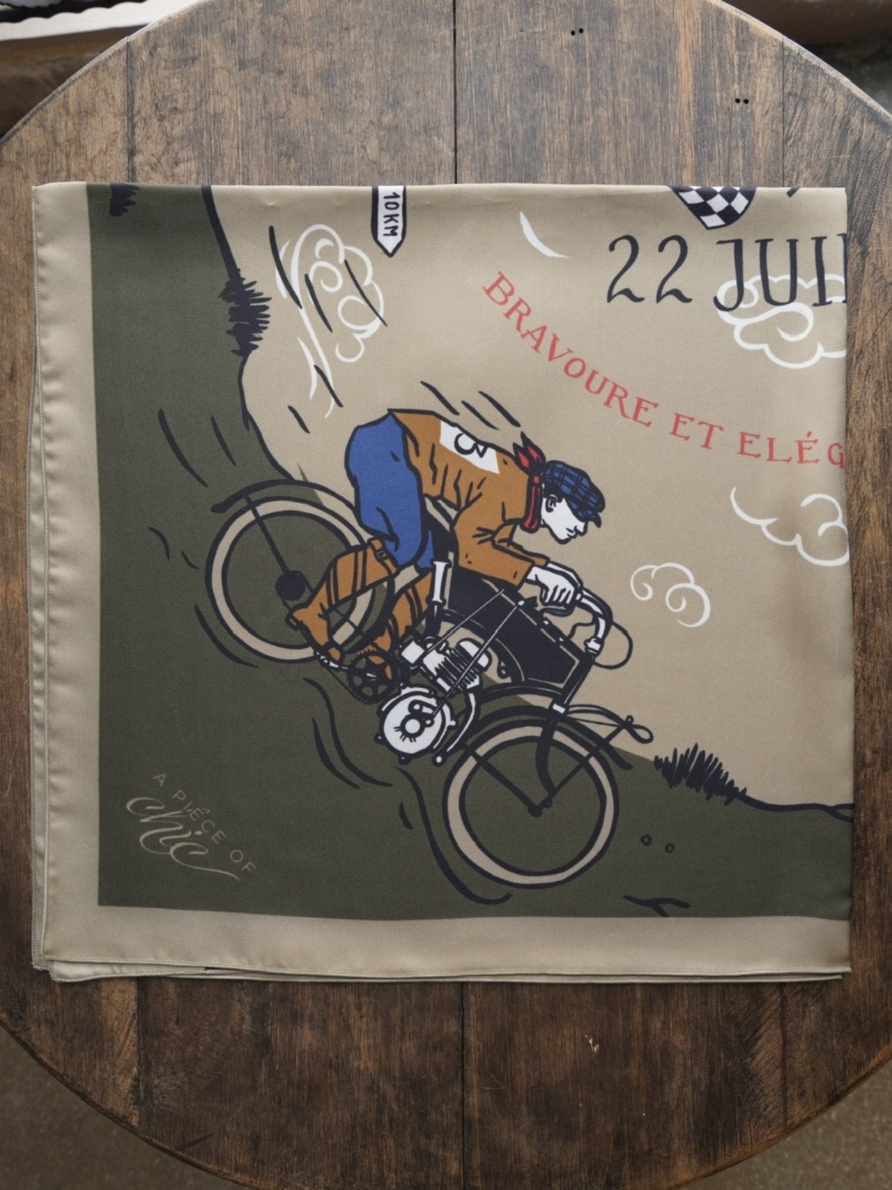 A PIECE OF CHIC】SILK SCARF / GRAND PRIX - MOT1 TS
