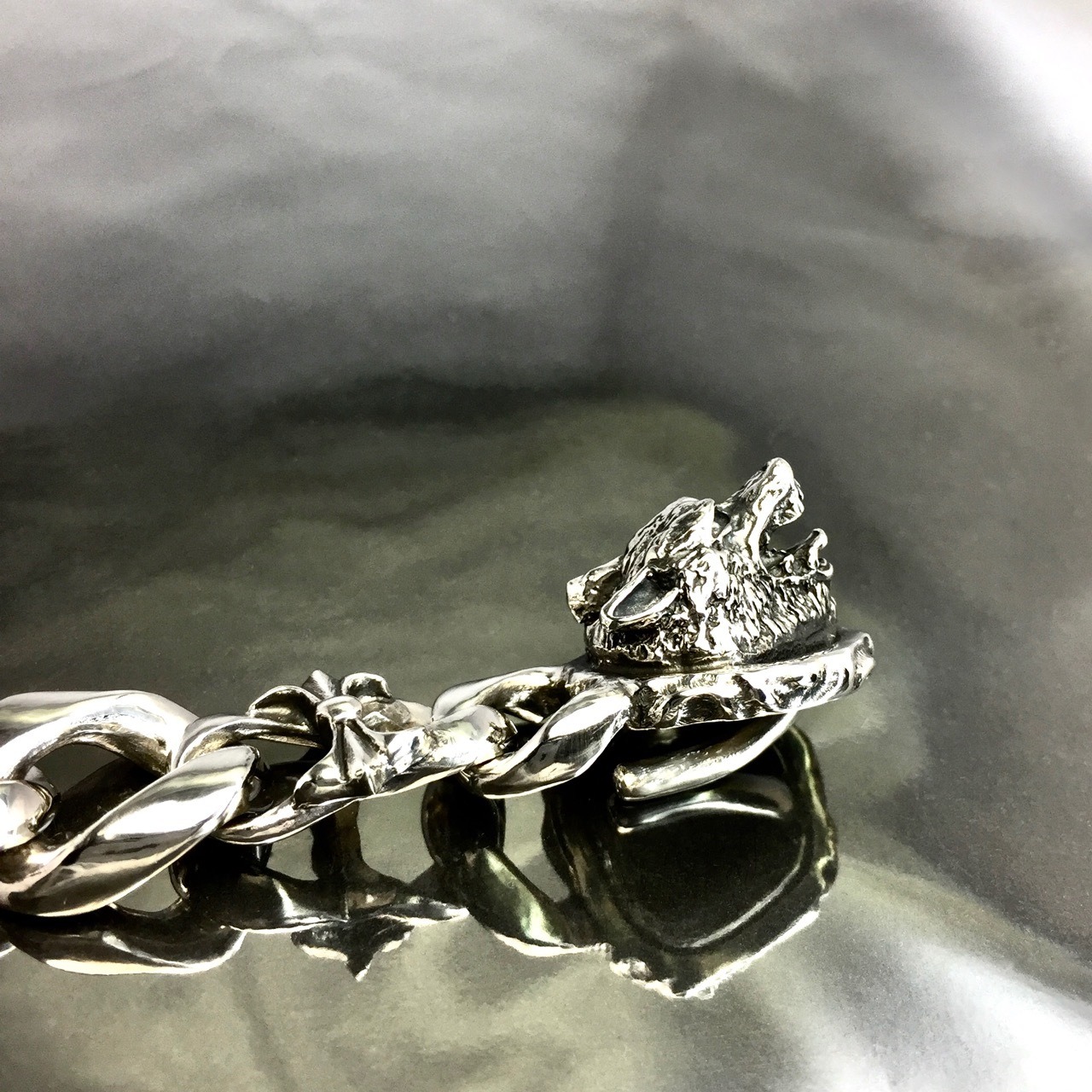 WOLF&GARGOYLES #1 CHAIN BRACELET / ウルフ&ガーゴイル #1 チェーンコンビブレスレット