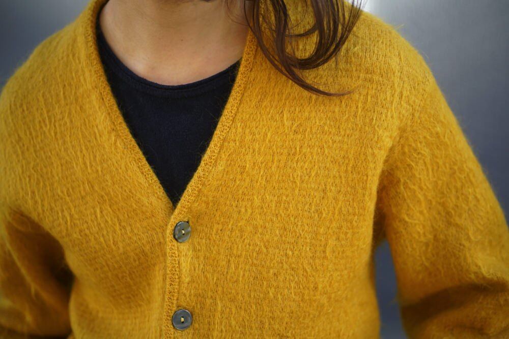 トップス 1960s vintage long hair mohair cardigan - トップス