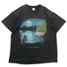 90s USA製 湖 夜景 アート vintage T-shirt