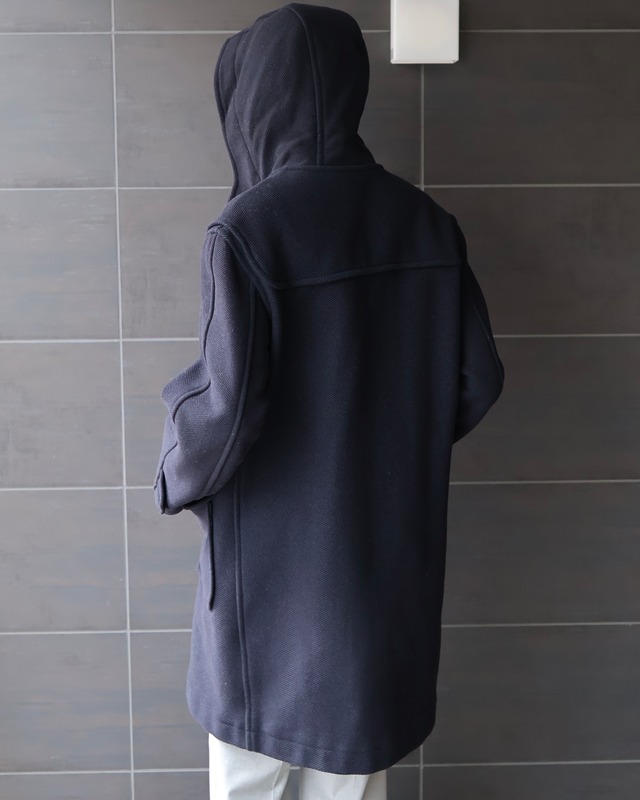 chin strap duffle coat