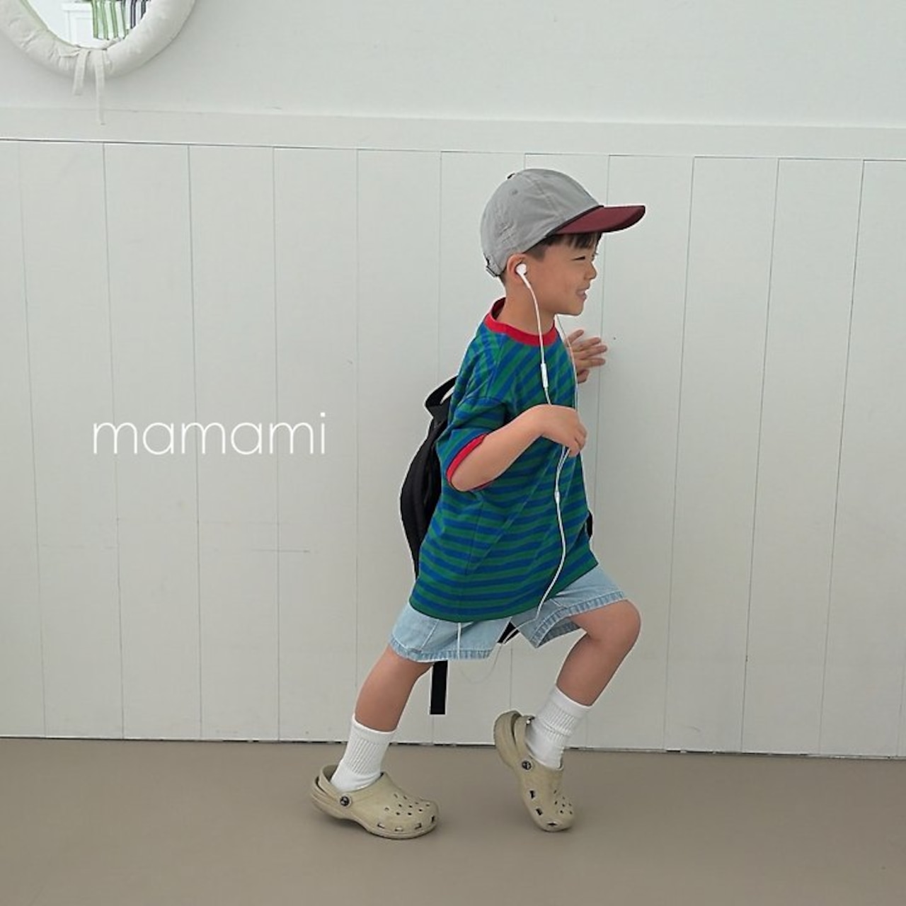[mamami] Pop Striped Tee (JS/JM/JL) / [마마미] 팝단가라티 (JS/JM/JL)