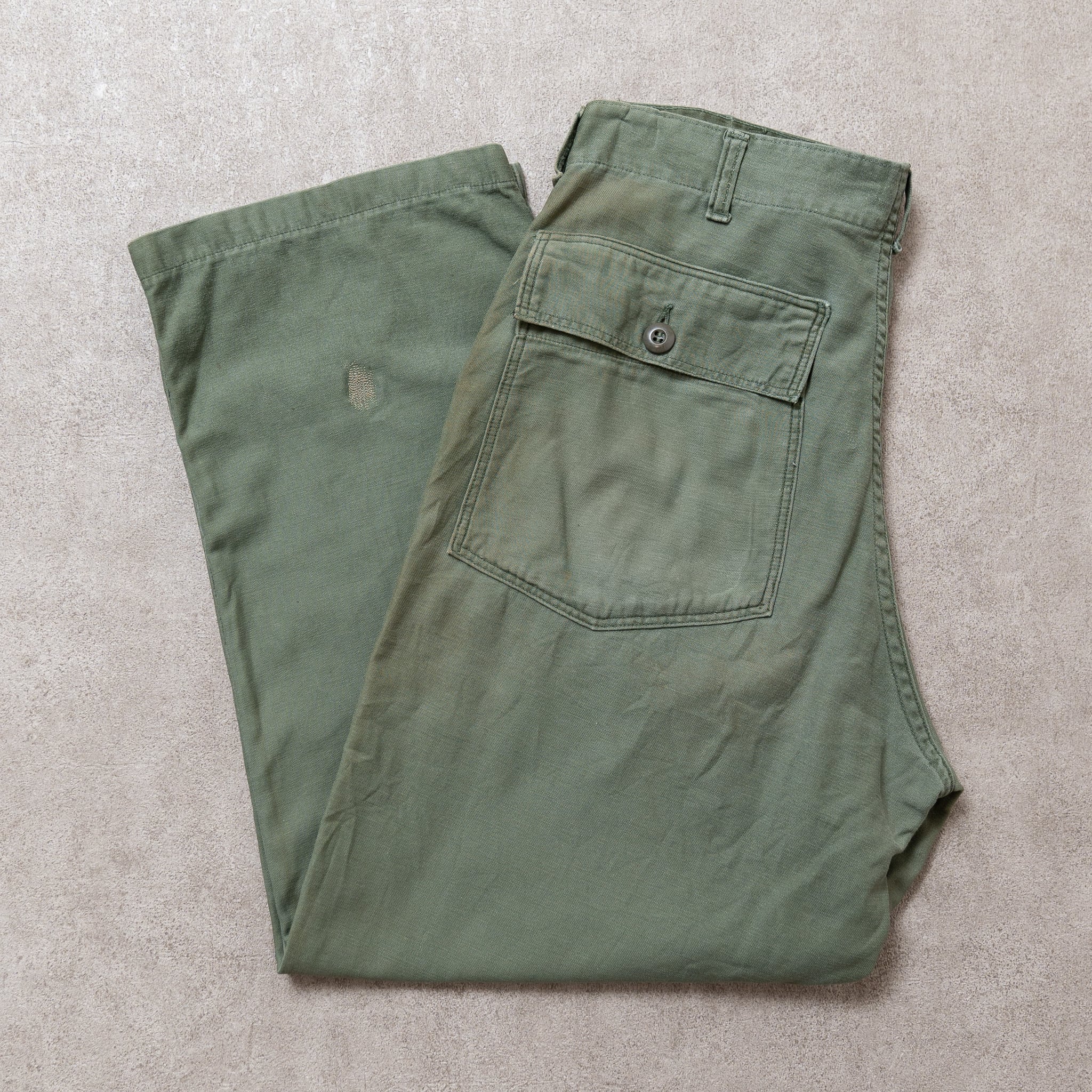 34×29】U.S.Army Utility Trousers OG-107 実物 米軍 ベイカーパンツ