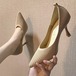 ハイヒール ポインテッドトゥ シューズ レディース 春夏 ニットパンプス ハイヒール 美脚 履きやすい 痛くない 靴 レディースシューズ 通勤 オシャレ