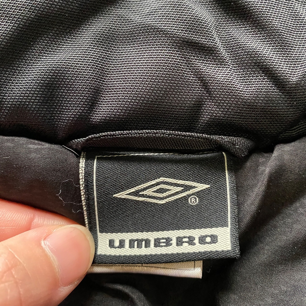 UMBRO アンブロ ロゴ刺? 中綿 ベンチコート フード着脱 メンズM 古着 