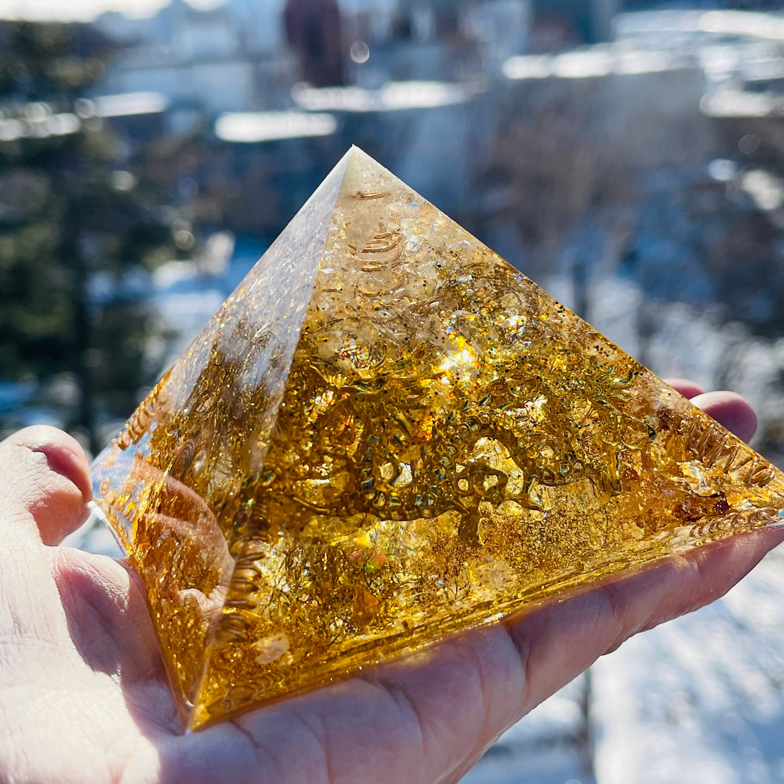 黄金比ピラミッド型 オルゴナイト 大 - 通販 - www