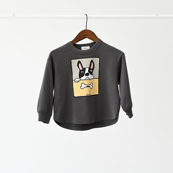 FOV(フォブ) / F/B DOG トレーナー / チャコールグレー / 90-120cm