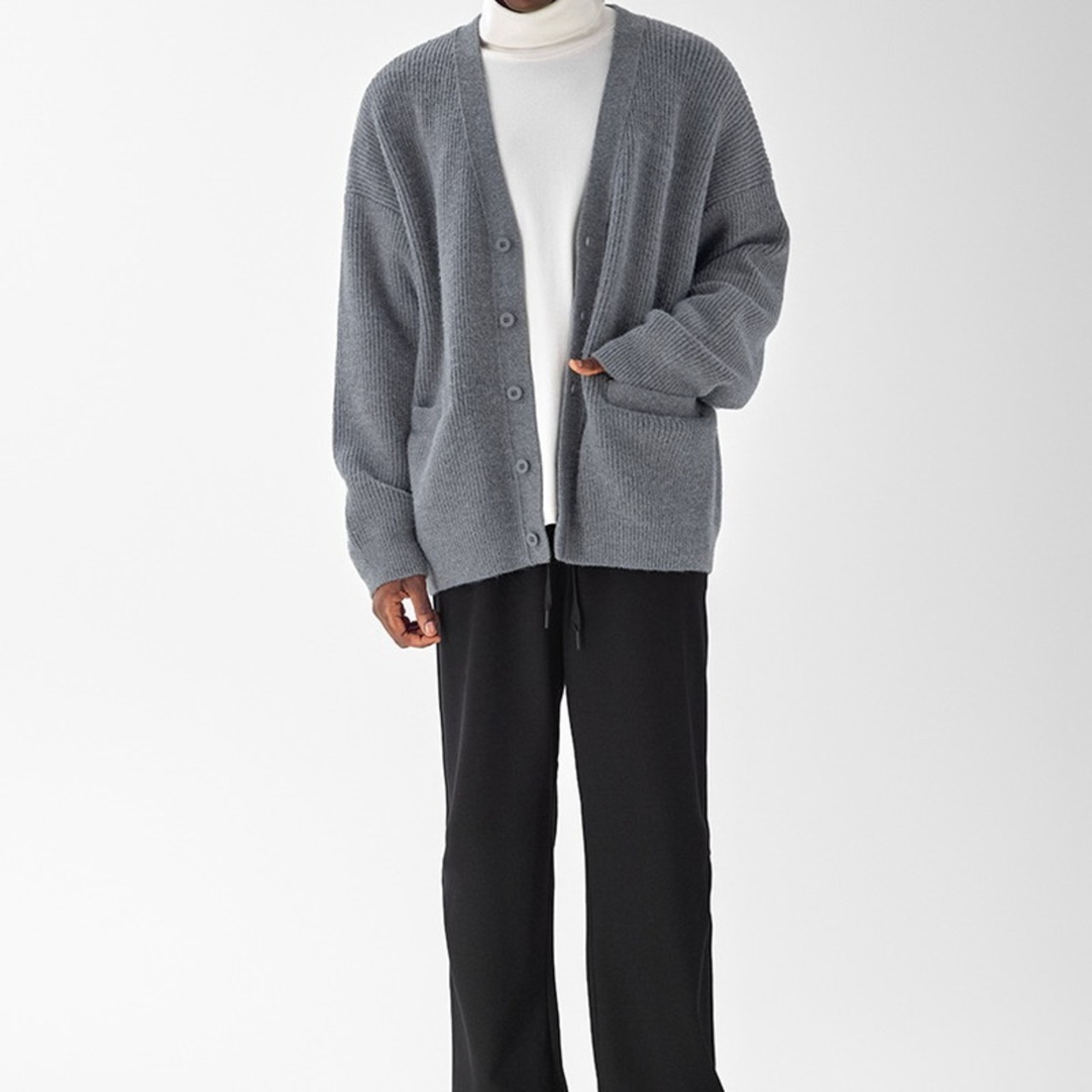 ネックルーズロンギッシュカーディガン　948