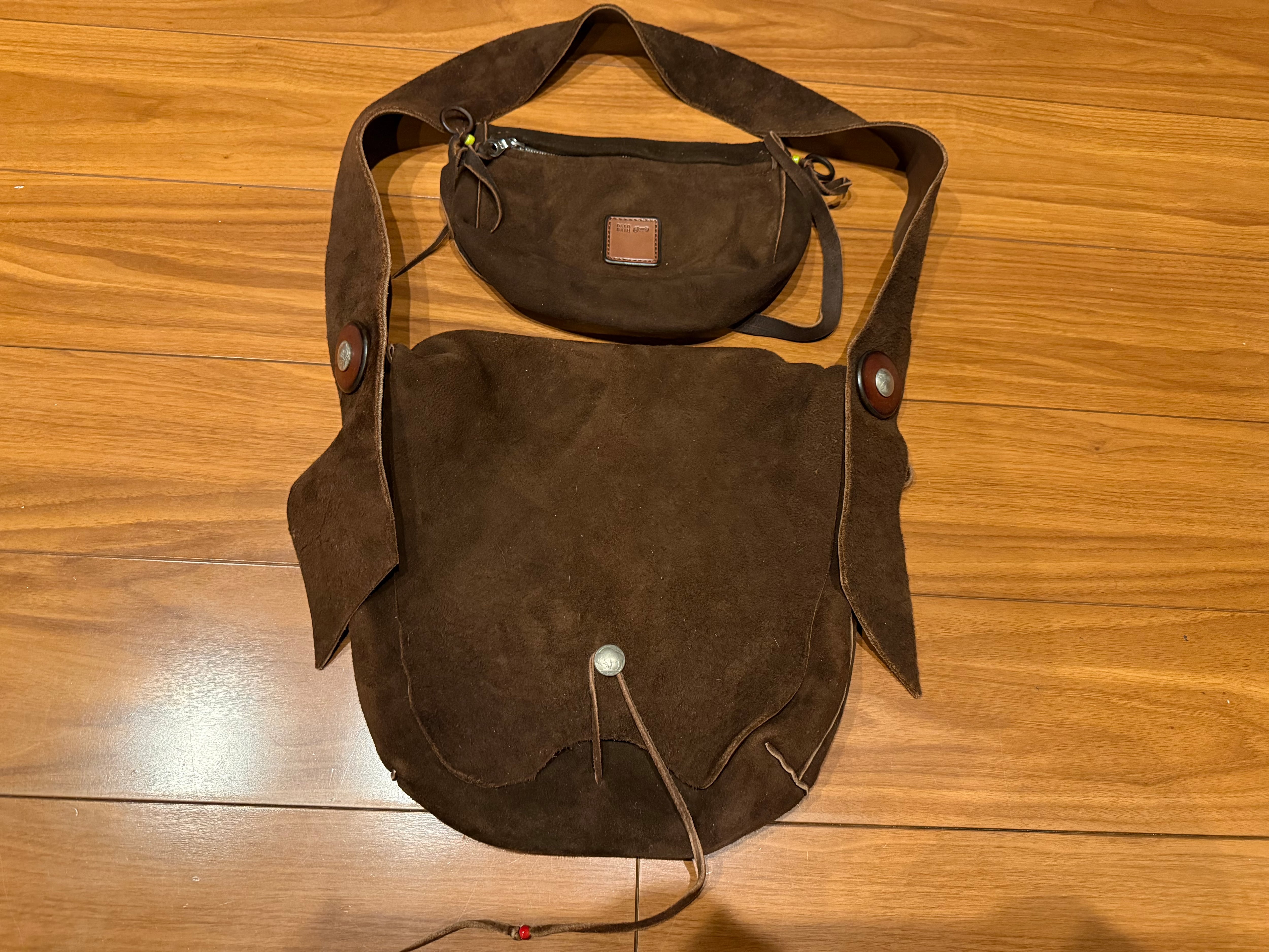ほぼ新品 ディアスキンショルダーバッグS 焦茶 | ゴローズ 通販