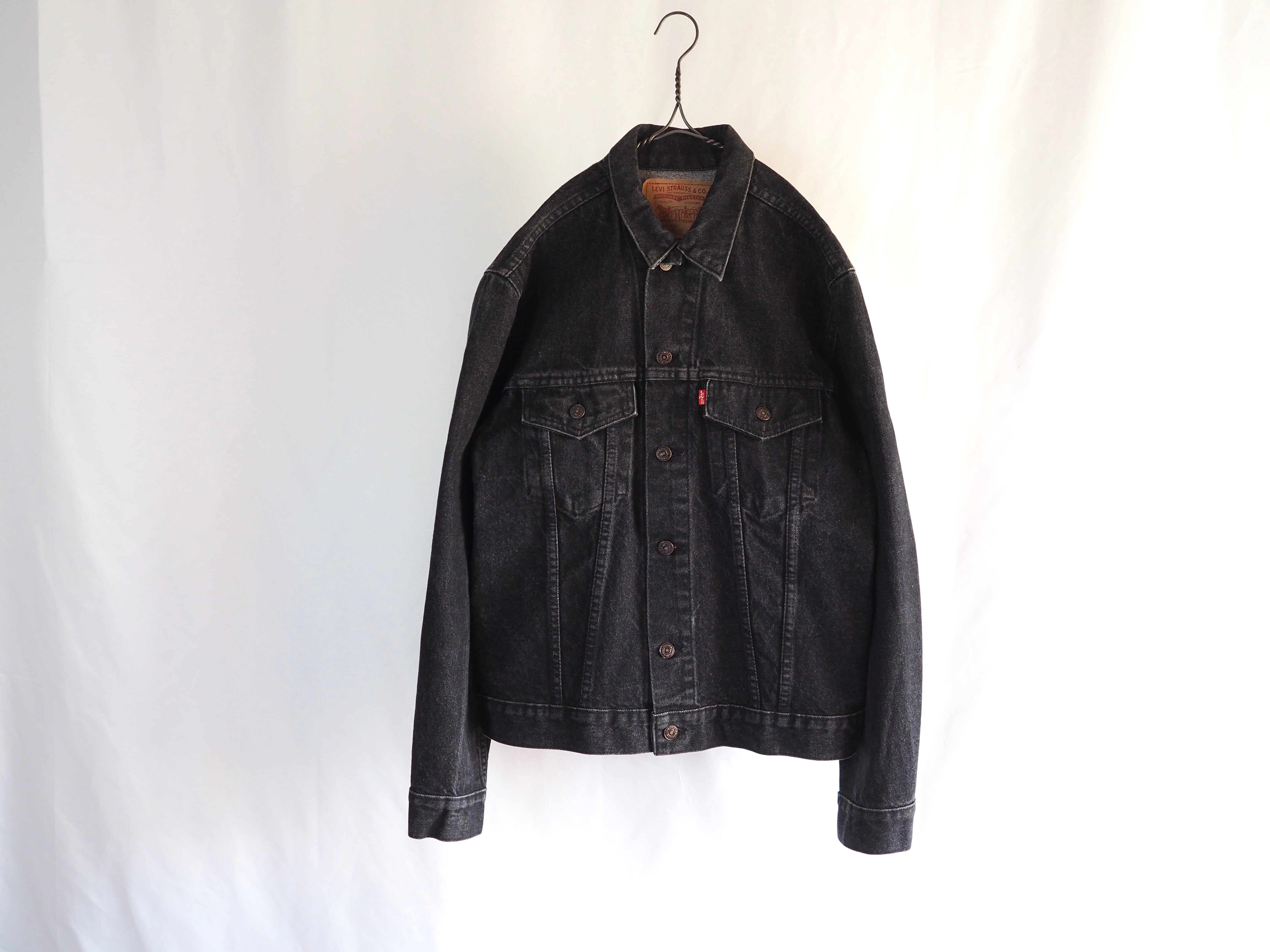 1980’s Levi’s CANADA製 75505-0259 size:42 ブラックデニムジャケット