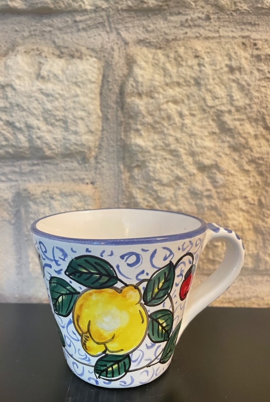 イタリア並行輸入！ レモン柄 コップ マグカップ コーヒーカップ