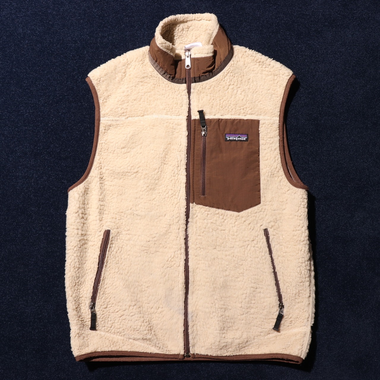 M 08年 レトロXベスト Patagonia パタゴニア フリース ナチュラル 