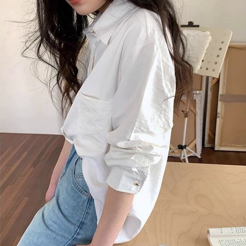Casual shirt tops◇2colors 1719