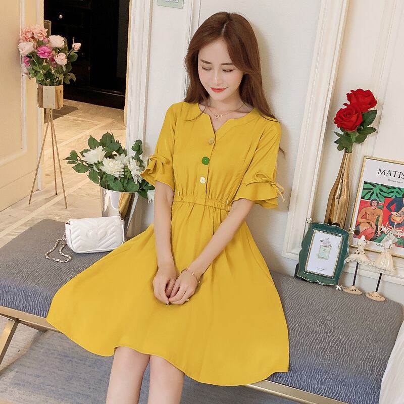 【新作】【送料無料】 授乳マタニティルーズコットンボタンミッドロングスタイリッシュドレス妊婦妊娠授乳ドレス AL expec394277609221