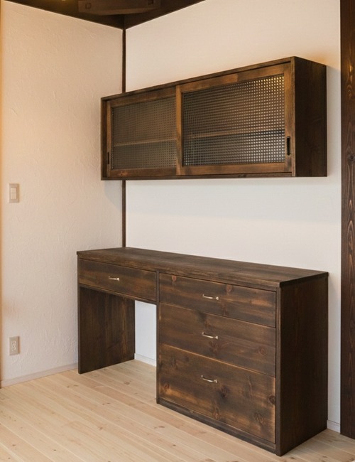 ♪渋い落ち着いた 古民家風キッチン収納　