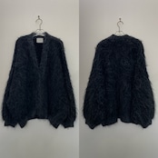 MOKE MOKE shaggy over knit CD/black