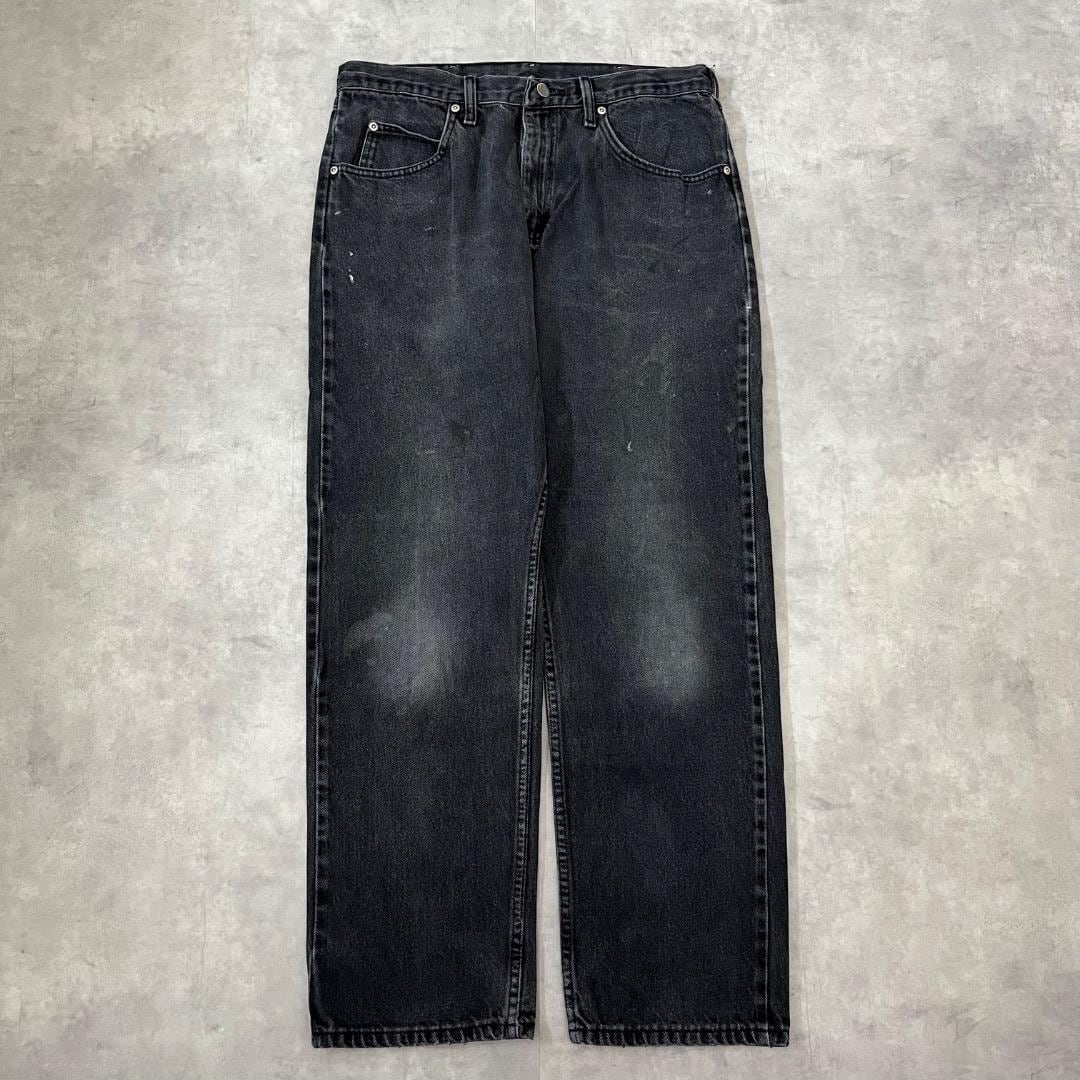 Wrangler ラングラー W34 ブラックデニム ボトム 黒 16347