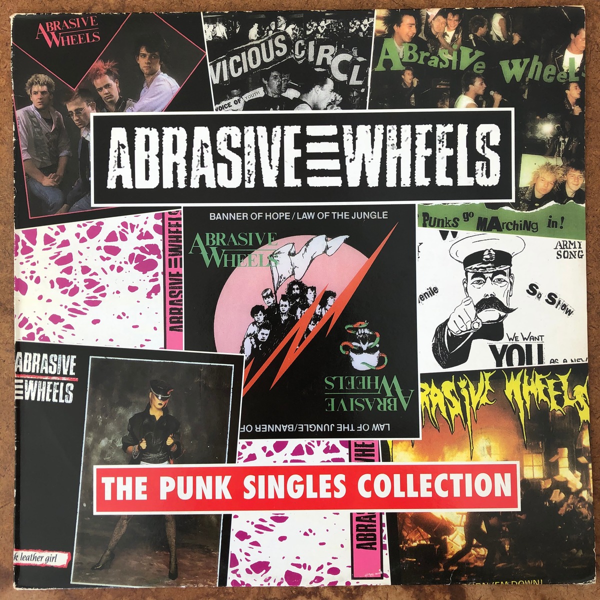 ABRASIVE WHEELS/THE PUNK SINGLES COLLECTION KNOW YOUR RIGHTS RECORDS