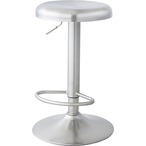 カウンタースツール RKC-271SV 丸椅子 回転 昇降 カフェ バー 大人 おしゃれ シルバー BAR cafe カウンターチェア ハイスツール