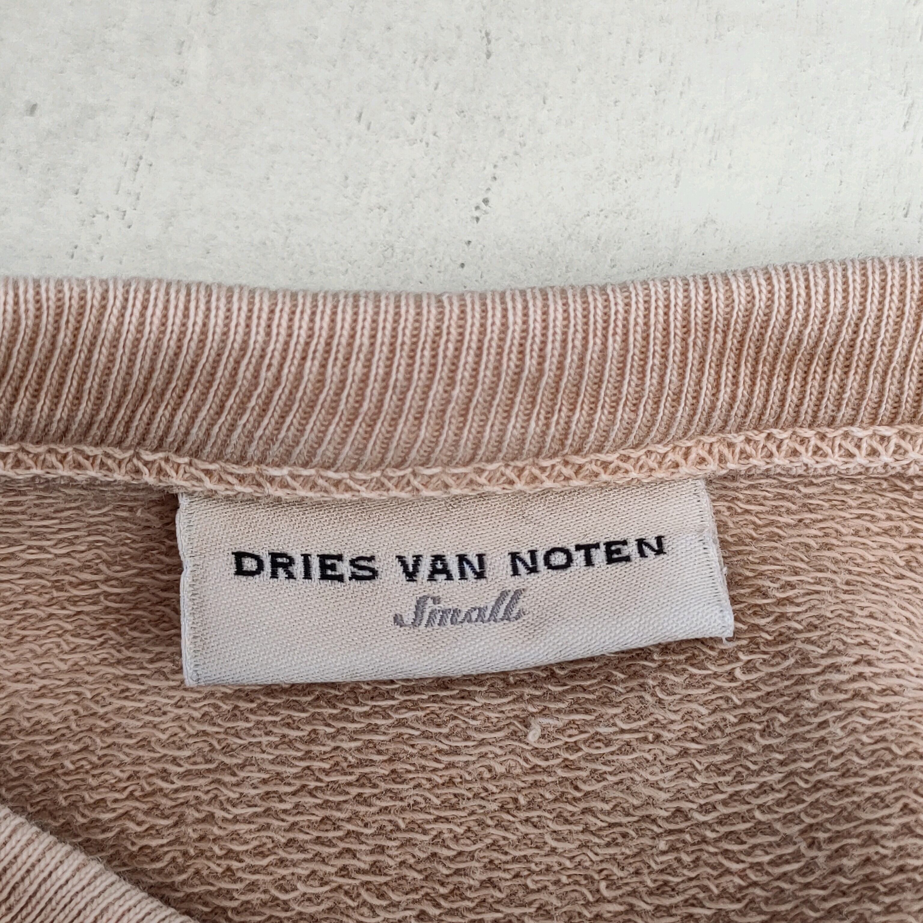 DRIES VAN NOTEN ラグラン刺繍スウェット