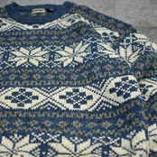 design nordic pattern acryl knit