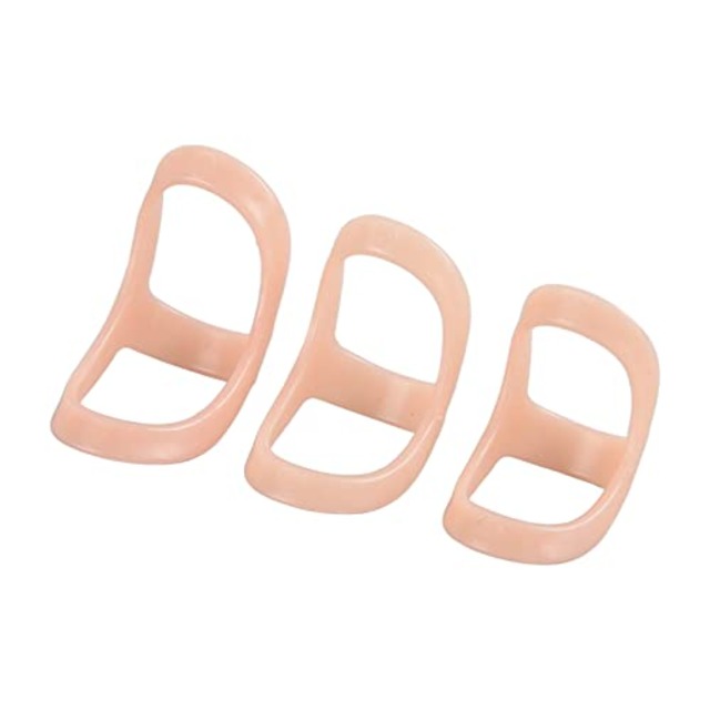 Jiawu 指スプリント、3本指ストレイテナー関節固定サポート関節炎用指サポートブレース、マレットフィンガー、指関節保護、マレットフィンガースプリント、3サイズ、4 5 6 defult