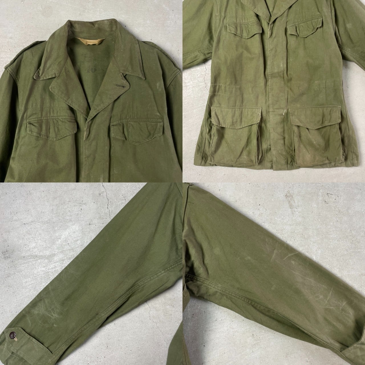 40年代 フランス軍 M-47 フィールドジャケット 前期型後期 ユーロ