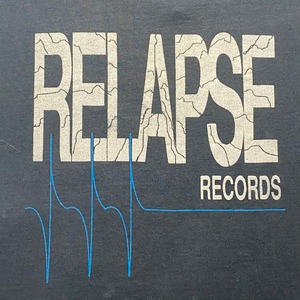 vintage 1990’s RELAPSE RECORDS music label tee
