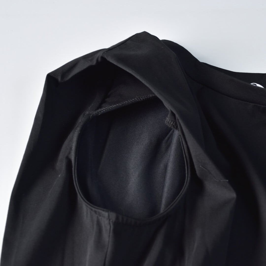 IKITSUKE イキツケ カットソードレス・ブラック【送料無料】