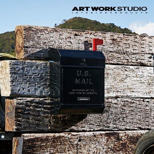 【全8色】ARTWORKSTUDIO(アートワークスタジオ):U.S. Mail box2 文字あり(ユーエスメールボックス2:縦型・キーレス)スチール/レトロ/メールボックス/新居祝い/新築祝い/DIY/ガーデニング/鍵付き/郵便ポスト/郵便受け/ポスト/送料無料/TK-2078