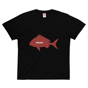 【MADAI】マダイ（シルエット）半袖Tシャツ