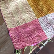 リサイクルサリーのカンタショール パッチワーク小05 インドの手仕事布 Mulaセレクト