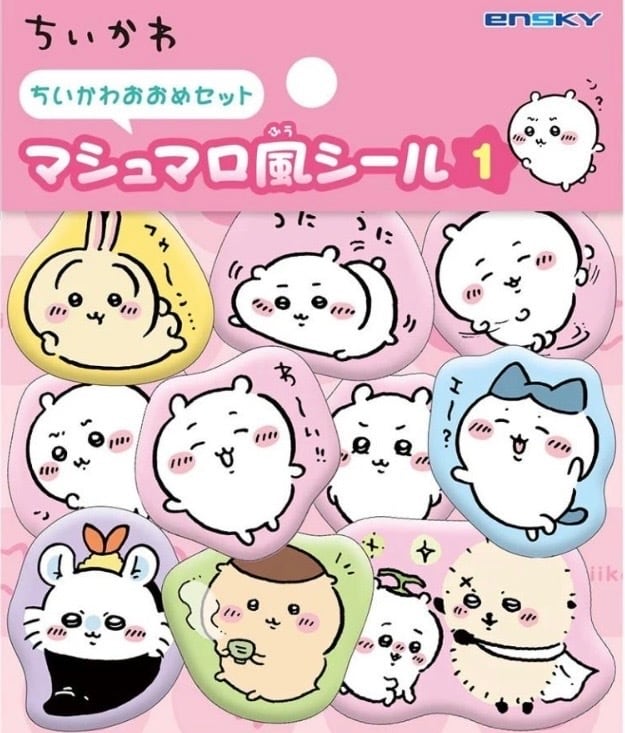 6月下旬入荷予定]ちいかわ マシュマロ風シール2 ちいかわ ハチワレ
