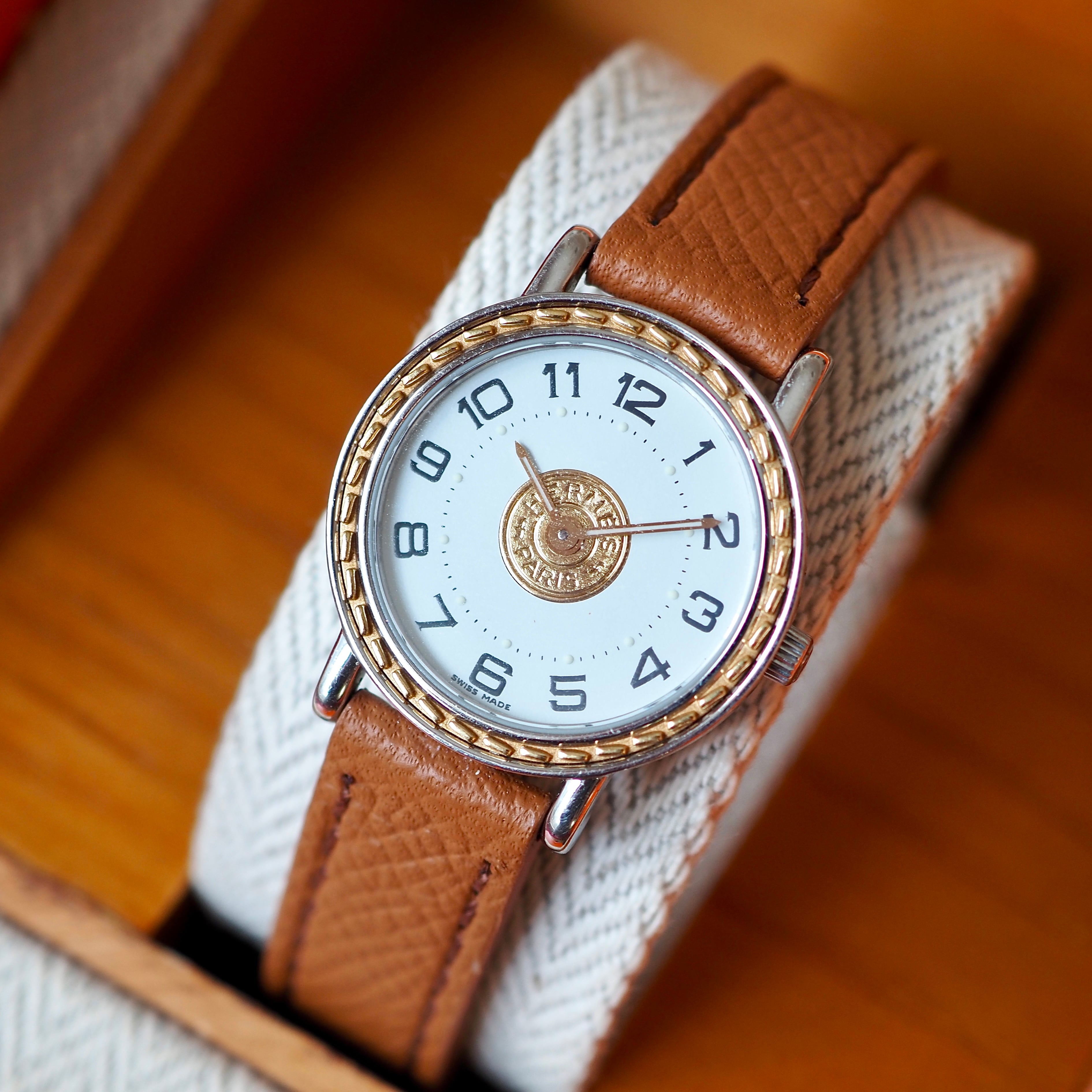 HERMES エルメス メテオール レディース クォーツ ヴィンテージ時計