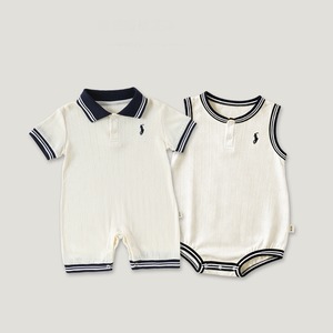 【BABY】ワンプリントPOLOロンパース