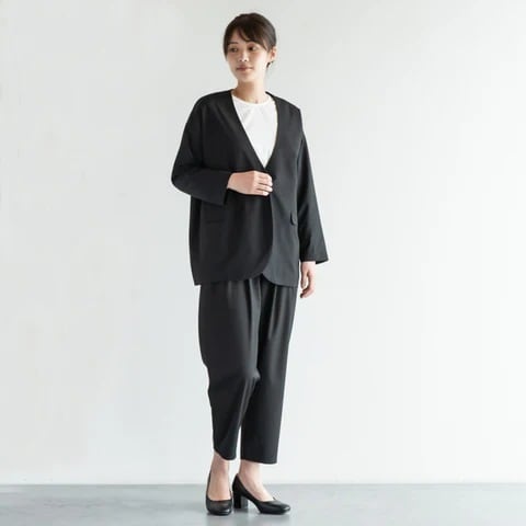 un cinq アンサンク レディース ジャケット セットアップ NO COLLAR