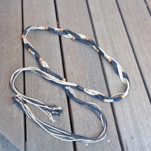 Wood beads rope belt／ウッドビーズ ロープベルト 