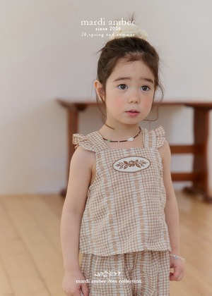 [mardi amber] Logicheck Blouse / [마르디엠버] 로지체크블라우스